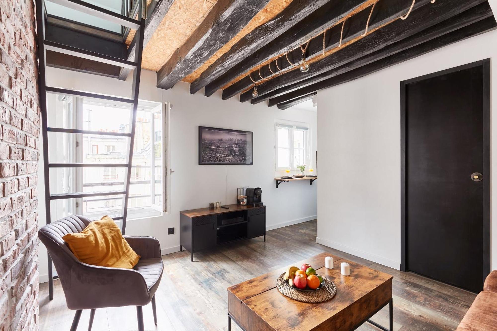 Central 1Br Room Space Paris Exteriör bild